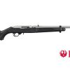 Ruger 10/22 Takedown Rimfire Semi-Auto Rifle - 22 LR, 18.50", Clear Matte, Stainless Steel, Black Synthetic Stock, 10rds, Gold Bead Front & Adjustable Rear Sights, w/5.11 Backpack SAV 11100