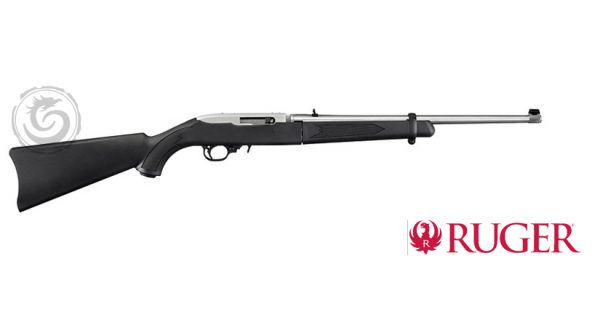Ruger 10/22 Takedown Rimfire Semi-Auto Rifle - 22 LR, 18.50", Clear Matte, Stainless Steel, Black Synthetic Stock, 10rds, Gold Bead Front & Adjustable Rear Sights, w/5.11 Backpack SAV 11100