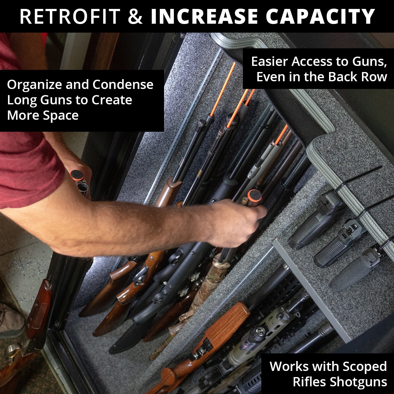 Gun Storage - Rifle Rods Gun Rack System 10 pcs Kit | Buy in Canada ...