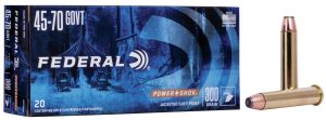 Federal Power-Shok 45-70 Govt 300 Gr JSP, Box of 20 — Go Tenda