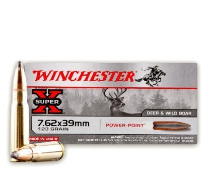 Winchester Super-X 7.62x39mm 123 Gr Power-Point Box of 20