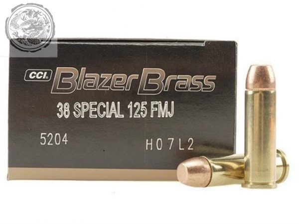 CCI Blazer Brass 38 Special 125Gr FMJ FN Case of 1000