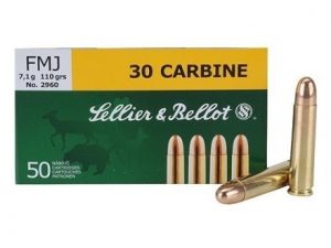 Sellier & Bellot 30 Carbine 110Gr FMJ Box of 50 — Go Tenda