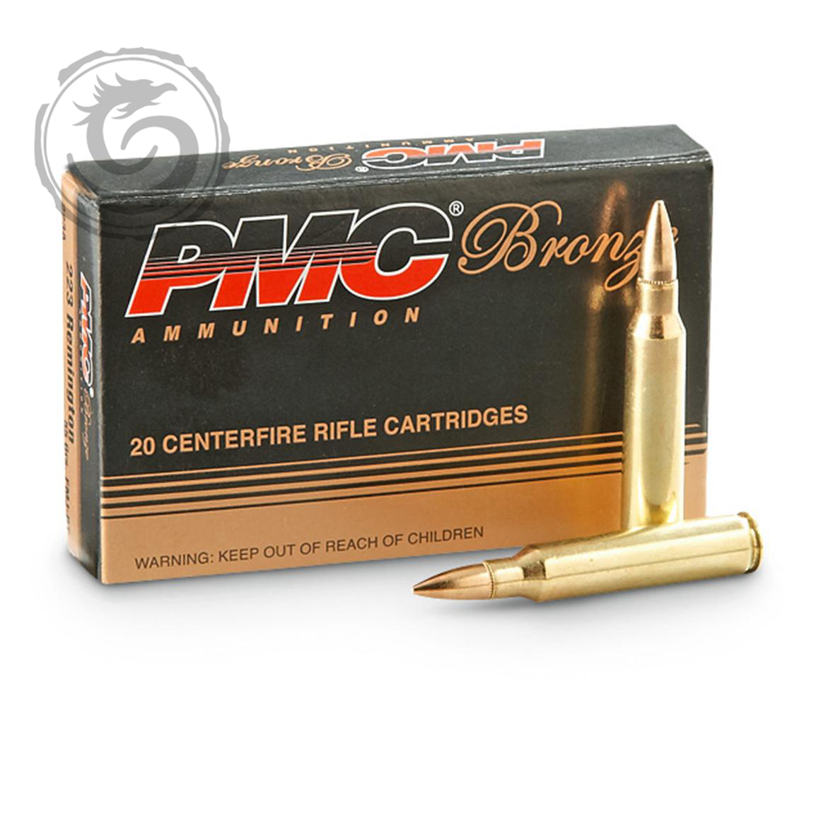 PMC Bronze 223 Rem 55 Gr FMJBT Ammunition Box of 20 » Tenda Canada