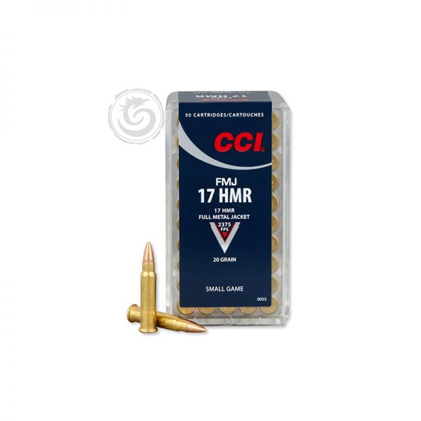 CCI 17 HMR 20 Grains FMJ Ammunition Box of 50 CCI 0055