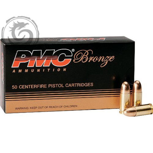 PMC 9mm 124 Gr FMJ Bronze Ammunition Box of 50