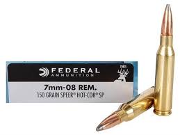 Federal Power-Shok 7mm-08 Remington 150Gr JSP, Box of 20