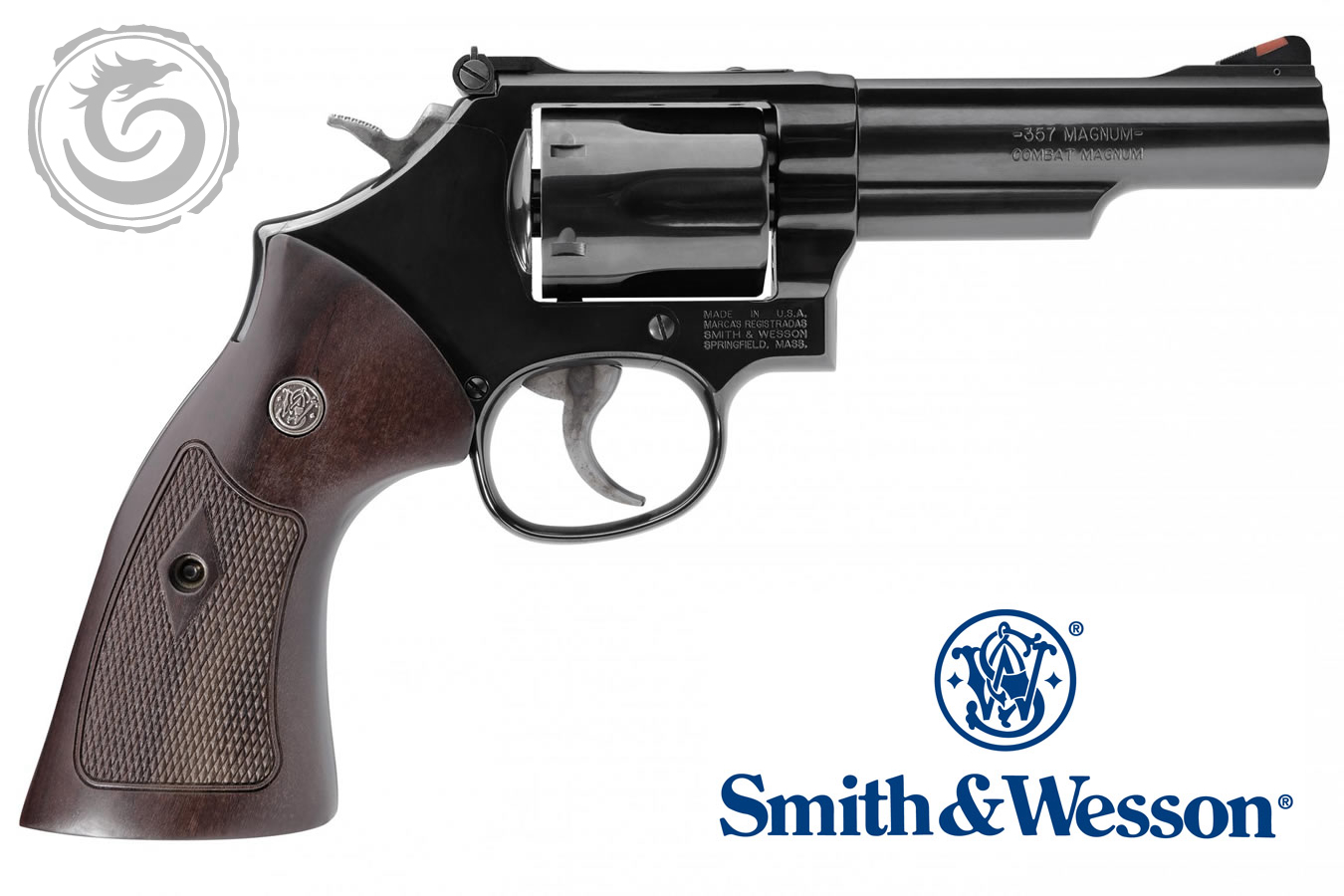 Smith & Wesson 19 Classic 357MAG Revolver Checkered Walnut Grip