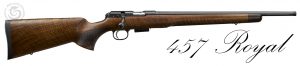 CZ 457 Royal 17 HMR 20″ Barrel Rifle Walnut European-style Stock — Go Tenda