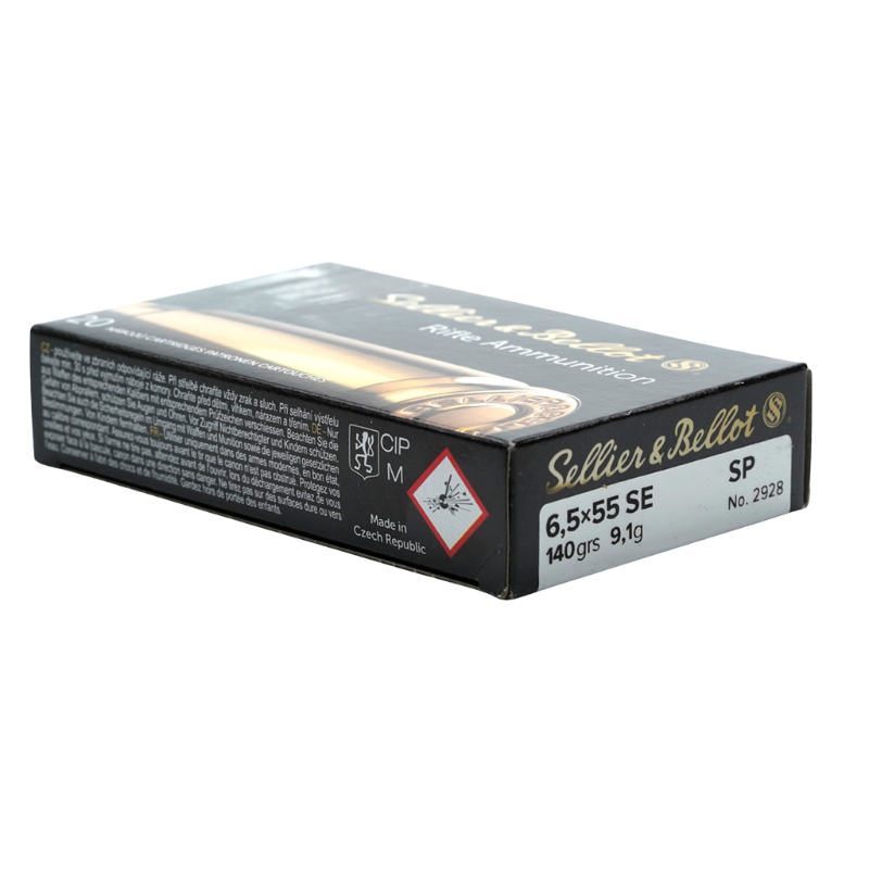 Sellier & Bellot 6.5x55mm SE Swedish Mauser 140 Gr SP Box of 20 — Go Tenda