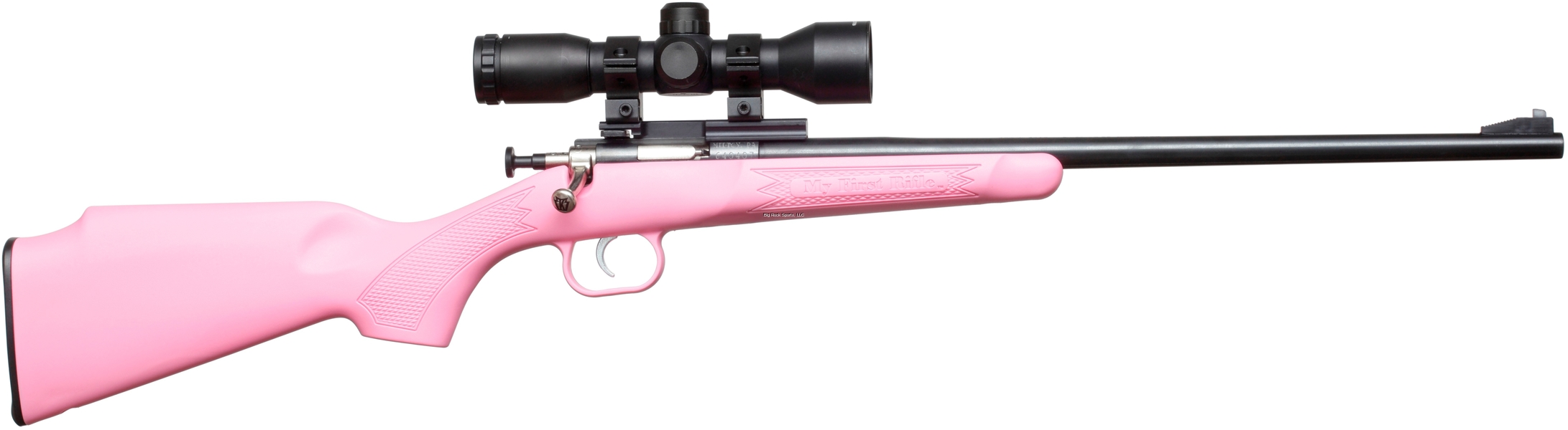 Keystone Crickett Gen 2 22 LR 16.5" Barrel Rifle Pink/Blued with 4x32