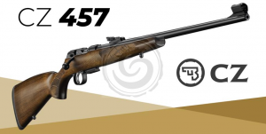 CZ 457 LUX 22 WMR 24″ Barrel Rifle Walnut European-style Stock — Go Tenda