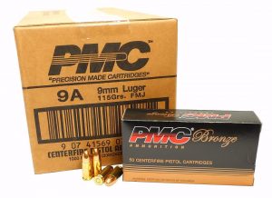 PMC 9mm Bronze 115 Gr FMJ Box of 50 — Go Tenda