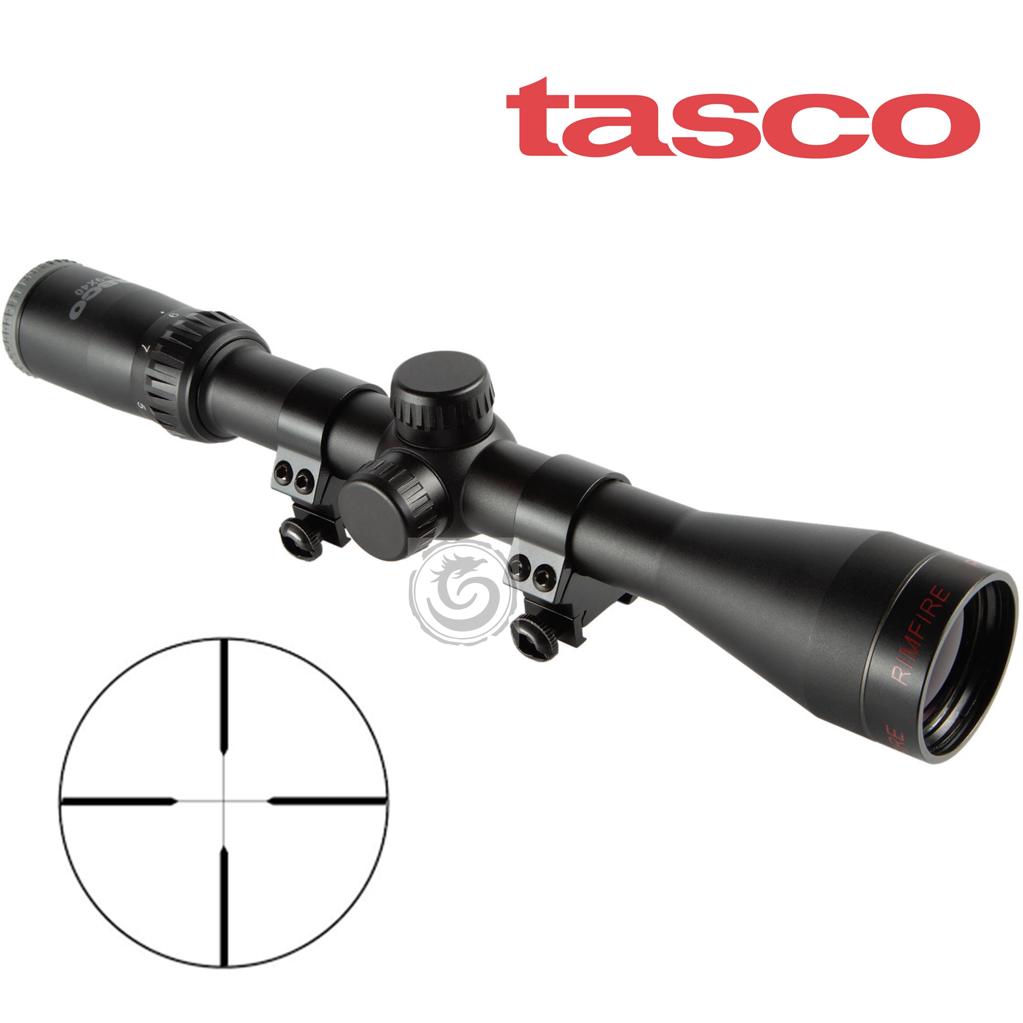 Tasco 3-9x40 Rimfire Riflescope (Truplex Reticle) | Buy in Canada