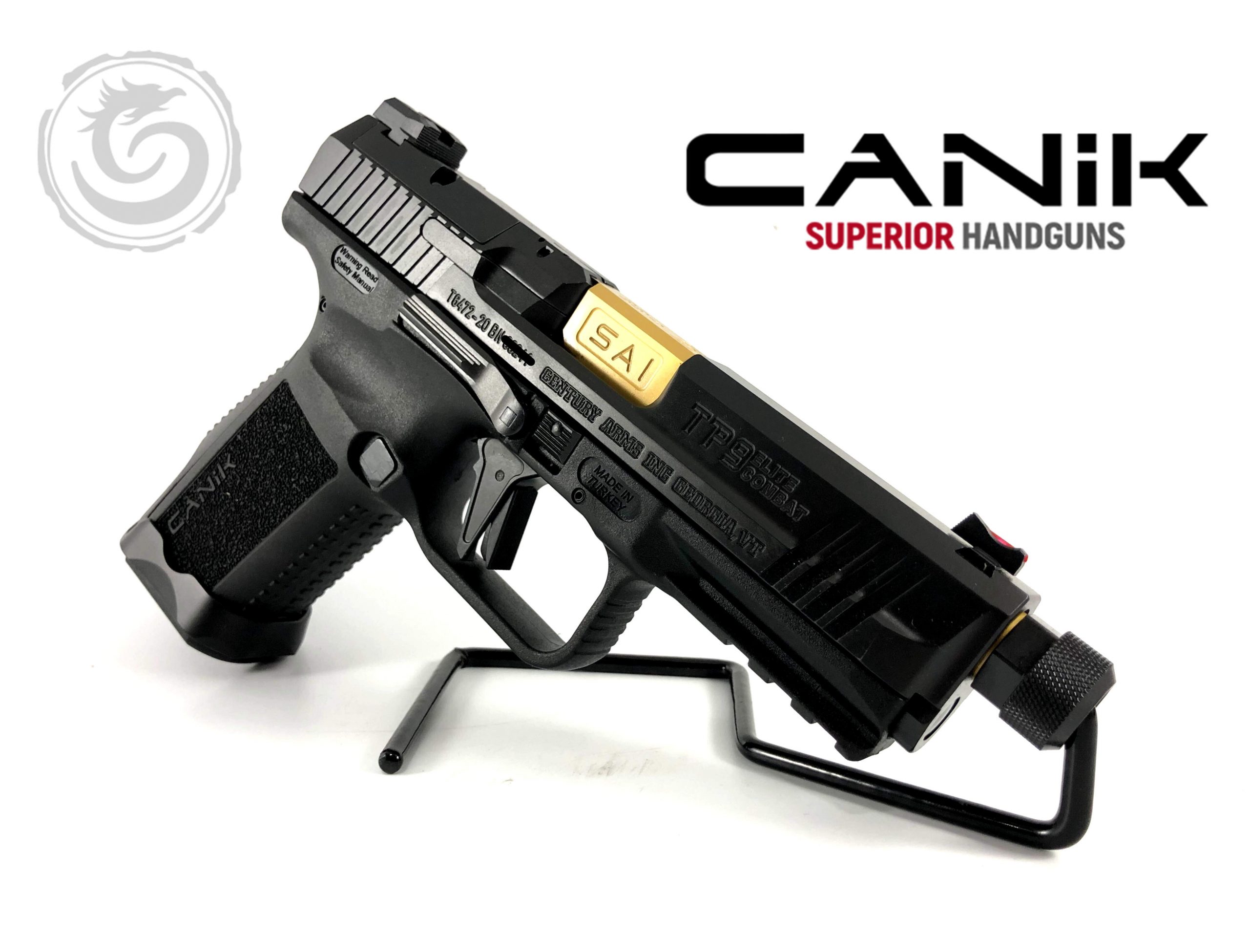 Canik TP9 Elite Combat Executive 9mm 4.73" SAI Threaded Barrel HG5694N » Tenda Canada
