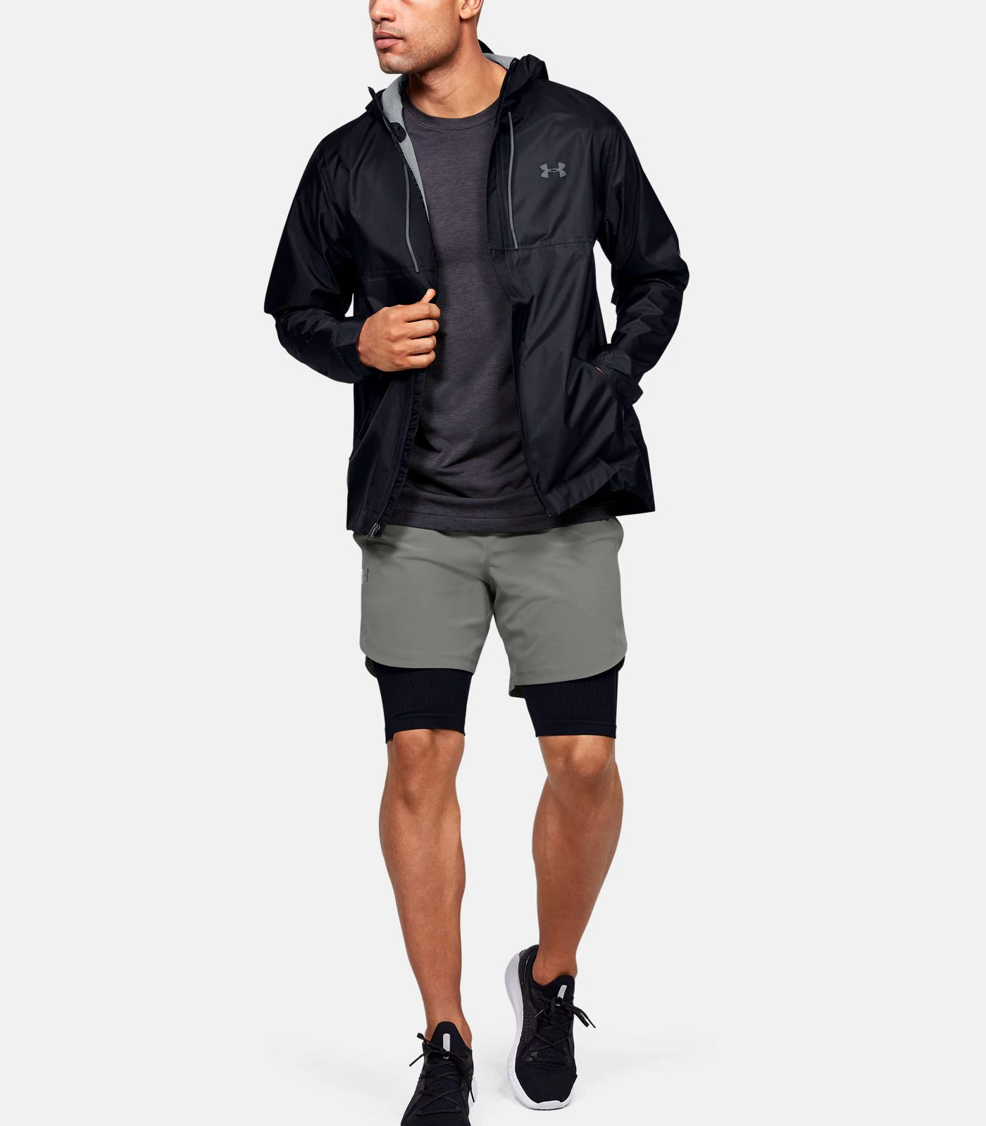 Under Armour Men's UA Cloudburst Shell Jacket-Black-Medium » Tenda