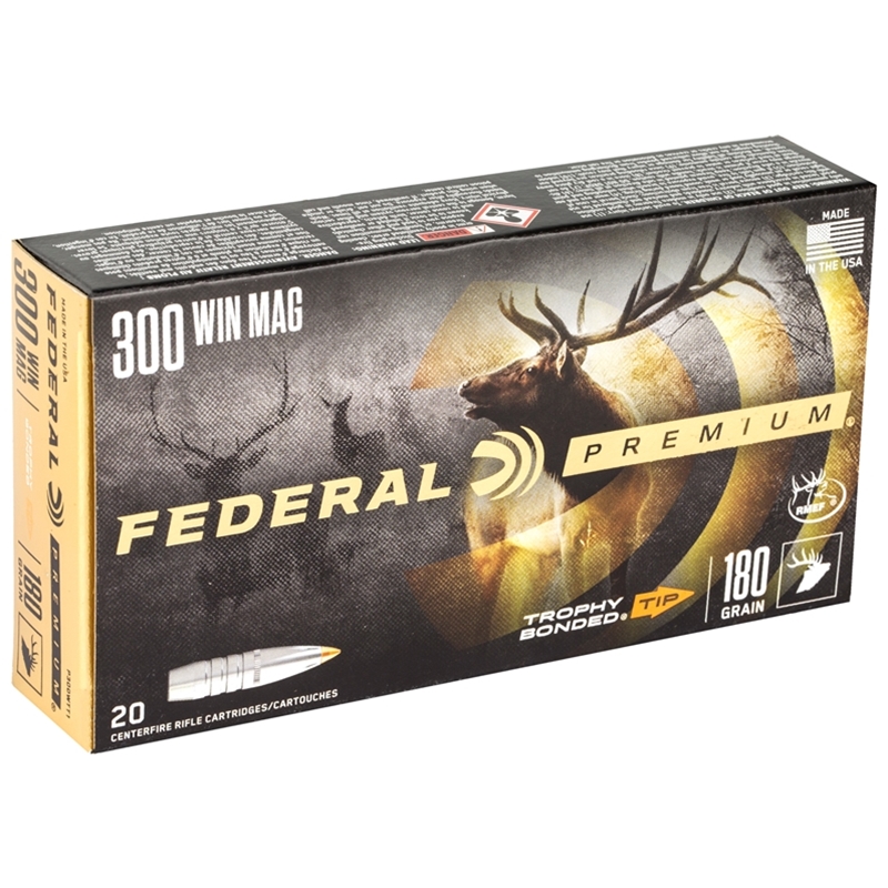 Federal Premium®Trophy Bonded Tip Ammunition 300 Win Mag 180 Gr Trophy Bonded Top Box of 20 — Go Tenda