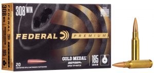 Federal Gold Medal Match 308 Win 185 Gr Berger OTM Box of 20 — Go Tenda