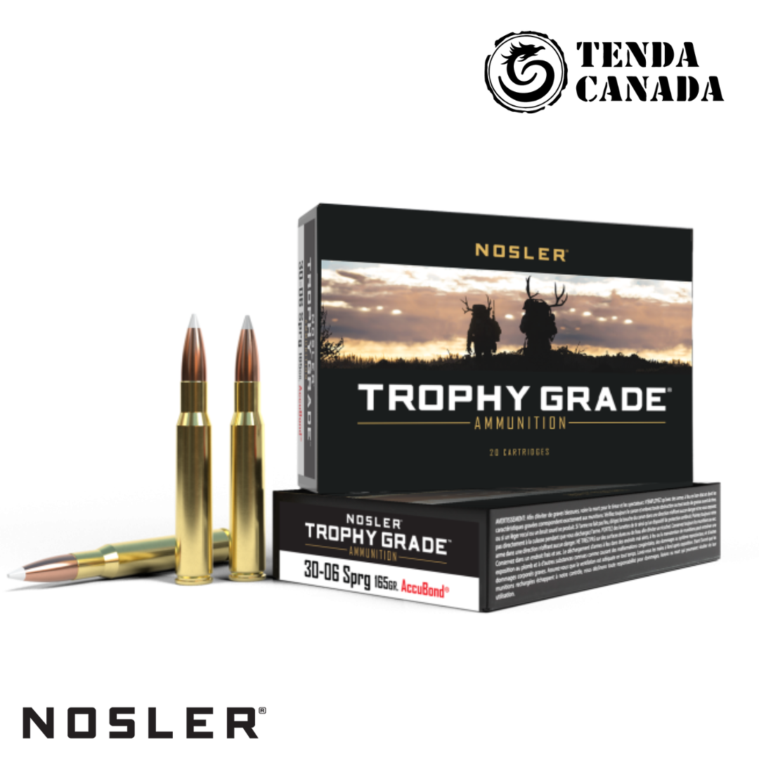 Nosler Trophy Grade 30-06 Spr 165 Gr AccuBond Ammunition Box of 20 — Go Tenda