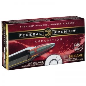 Federal Premium 300 Win Mag 180Gr Nosler Partition, 20/Box — Go Tenda
