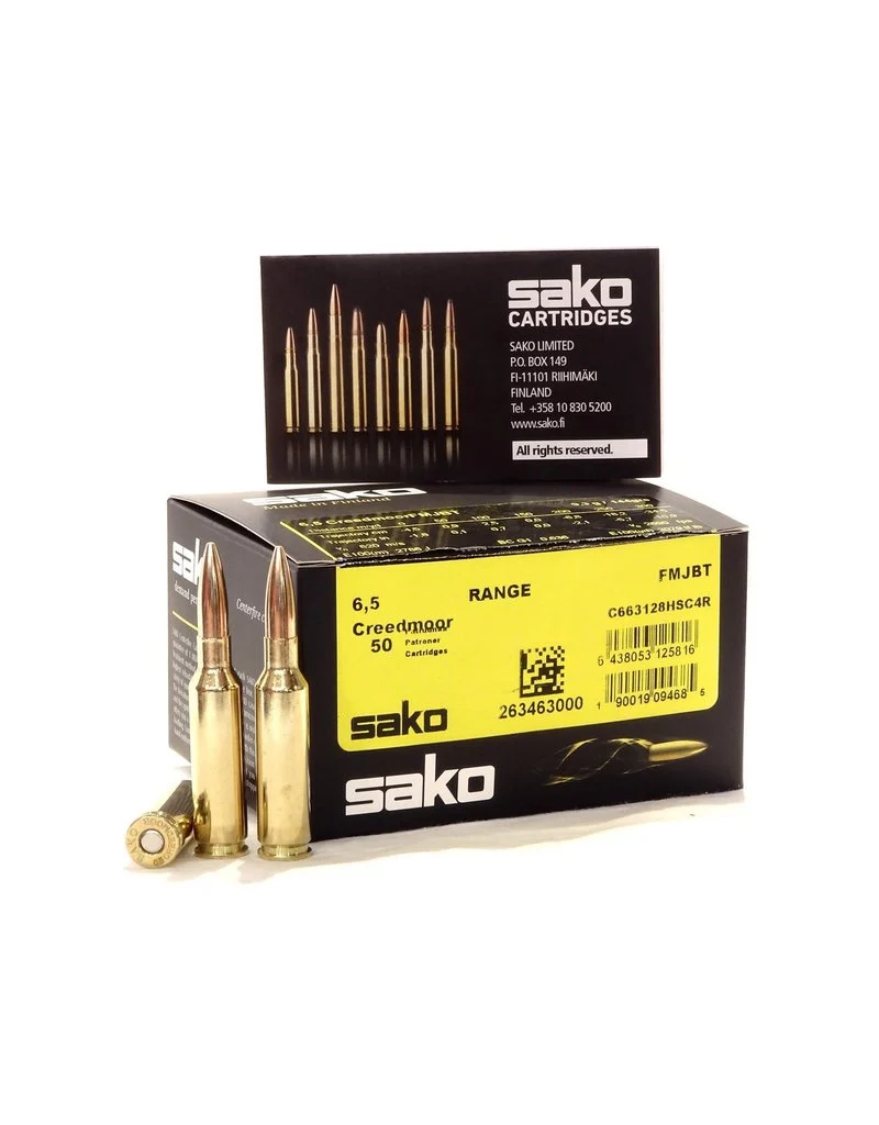 Sako Range 6.5 Creedmoor 144 Gr FMJBT Box of 50 — Go Tenda