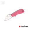 Spyderco Squeak Folding Knife 2" Plain N690CO Blade, Pink FRN Handles, Slipjoint (non-locking) - C154PPN Spyderco C154PPN