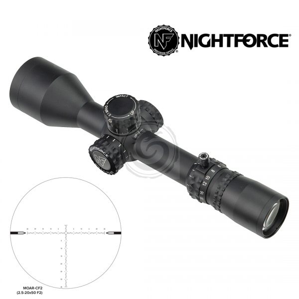Arsenal Force Nightforce NX8 2 5 20 50 F2 MOAR CF 1 Mil Radian 