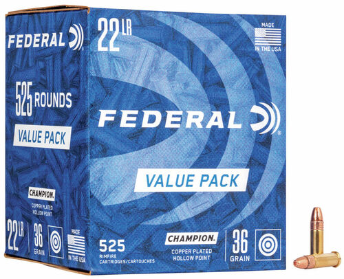 Federal Champion 22LR 36Gr HP Value Pack of 525