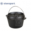 Pre-Seasoned-Cast-Iron-Dutch-Oven-Flat-Bottom-Stansport Pre-Seasoned-Cast-Iron-Dutch-Oven-Flat-Bottom-Stansport