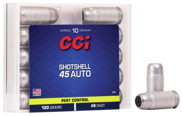 CCI 45 ACP 120 GR Shotshell #9 Shot Box of 10