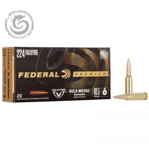 Federal Gold Medal 224 Valkyrie 80.5 GR Berger OTM Box of 20 — Go Tenda