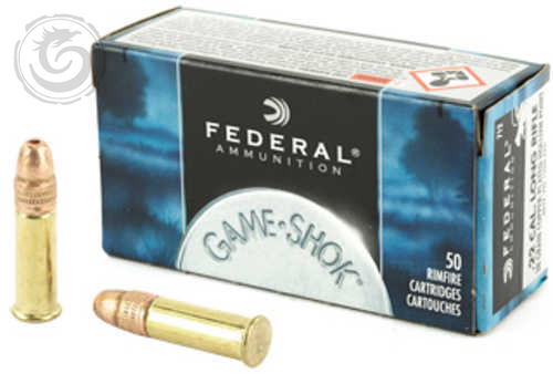 Federal GameShok 22LR 38 Gr HP Box of 50