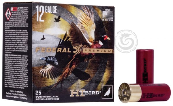 Federal Premium Hi-Bird 12 Ga Ammunition 2-3/4″ #5 Lead Shot 1-1/4 Oz Box of 25