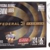 Federal Premium HYDRA-SHOK Defense 9mm 124 GR JHP Box of 20