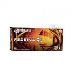Federal Fusion 450 Bushmaster 260 Gr Soft Point Box of 20 — Go Tenda
