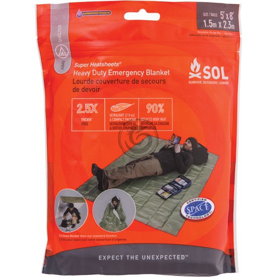 SOL HEAVY DUTY EMERGENCY BLANKET XL » Tenda Canada