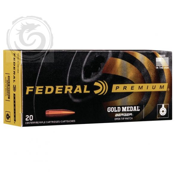 Federal Gold Medal 300 Norma Mag 215 GR Berger Open Tip Match Box of 20