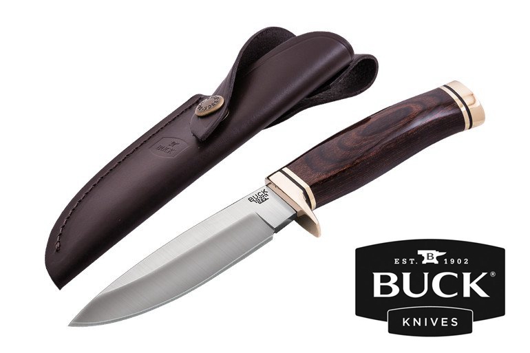 Buck Knives Vanguard Hunting Knife w/ Heritage Walnut Dymondwood