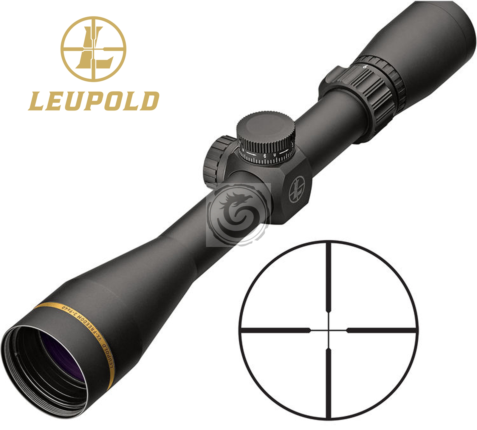 LEUPOLD リューポルド VX-Freedom 3-9x40 Tri-MOA Leupold VX-Freedom 3-9x40 (1 inch) CDS Duplex Riflescope 174182