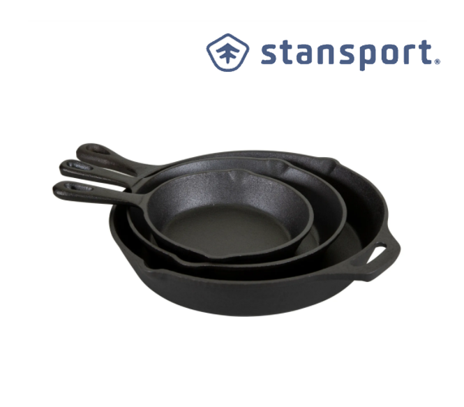 Dutch Oven Stansport Cast Iron Griddle Campfire Tripod Stansport