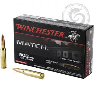Winchester Supreme Match 308 Win 168 Grain Hollow Point Boat Tail Box of 20 — Go Tenda