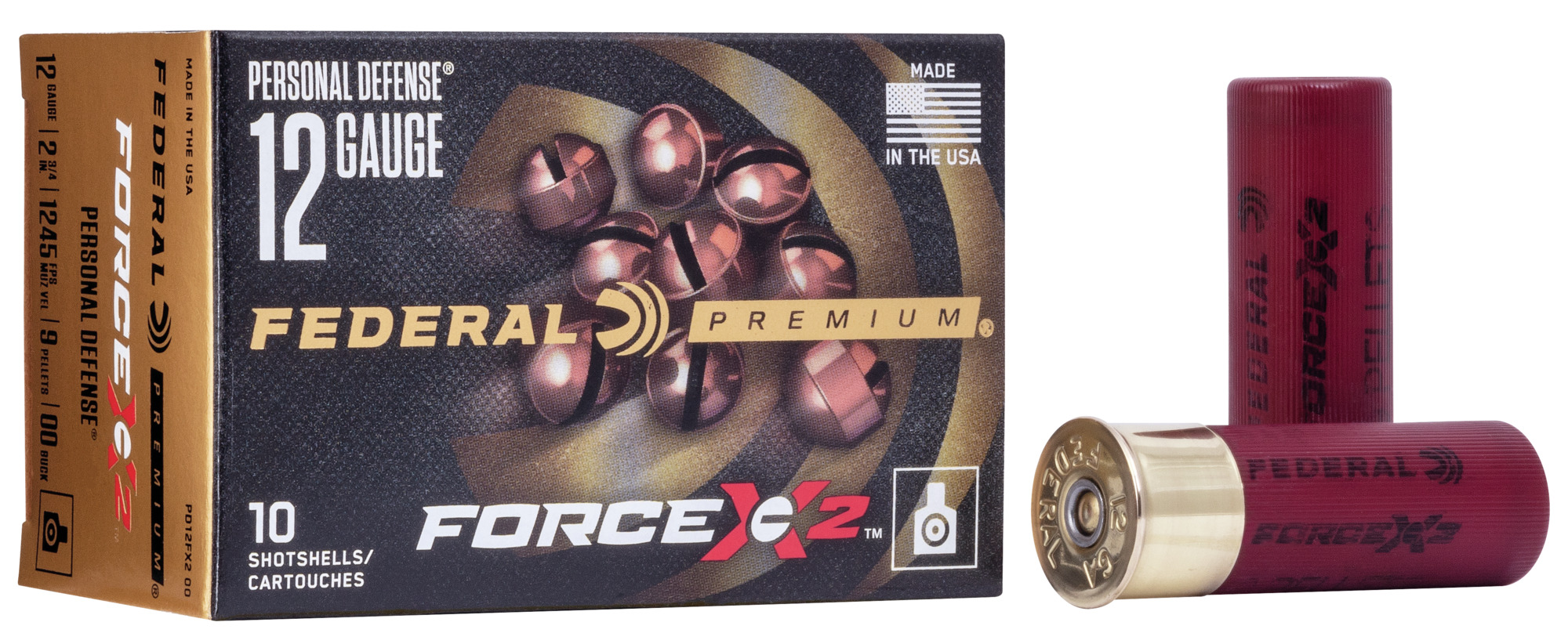 Federal Personal Defense Force X2 12 Ga 2-3/4