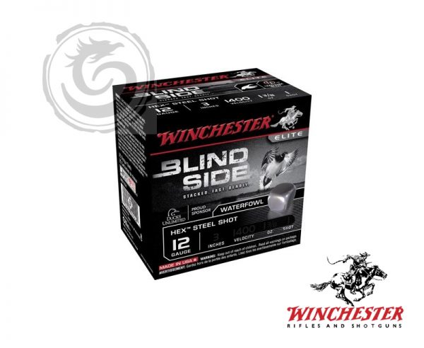 Winchester Blindside 12 Ga 3.5″ 1 5/8 oz #3 Box of 25 -SBS12L3