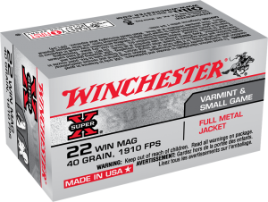 Winchester Super-X 22 WMR 40Gr JHP Ammunition Box of 50 — Go Tenda