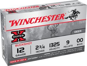 Winchester Super X 12 GA 2-3/4″ Buckshot #00 Buck Value pack of 15 — Go Tenda