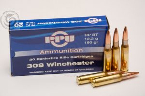 Prvi PPU 308 Win 190 Gr HP BT Ammunition Box of 20 — Go Tenda