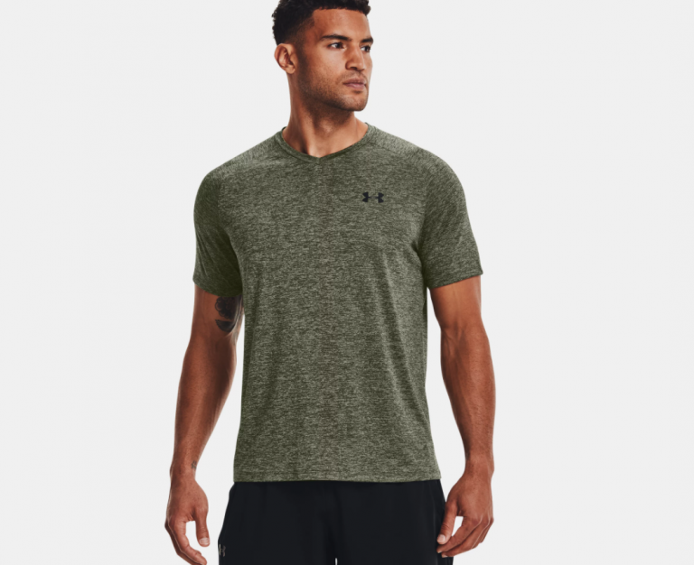 Under Armour Men's UA Tech™ VNeck Short SleeveMarine OD Green » Tenda Canada