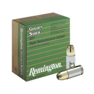 Remington Golden Saber 40 SW 180 Gr Brass JHP BOX OF 25 — Go Tenda