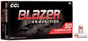 CCI Blazer 380 ACP 95Gr FMJ Ammo Box of 50 — Go Tenda