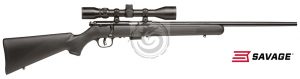 Savage 93F XP Rifle 22 WMR, 21″ Black Synthetic Stock w/Scope Combo — Go Tenda
